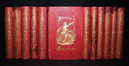 Börne, Gesammelte Schriften 1863 im DEKORATIVEN VERLAGSEINBAND