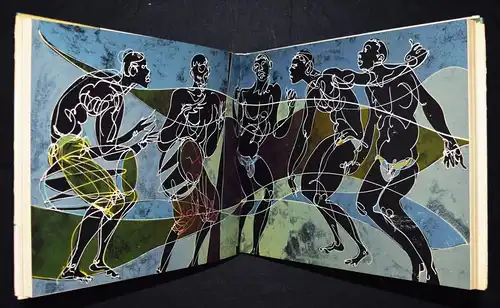 HANS ERNI – Senghor, Esquisses africaines + ORIGINAL-ZEICHNUNG SIGNIERT