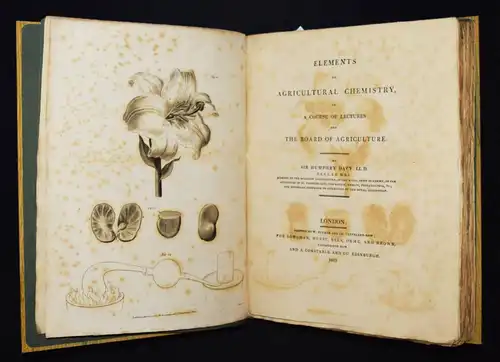 Davy, Elements of agricultural chemistry 1813 AGRARCHEMIE CHEMIE