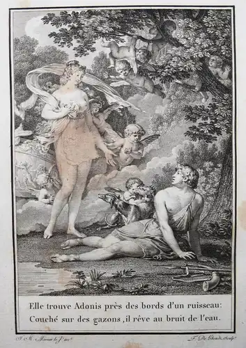 La Fontaine, Les amours de Psyché et de Cupidon 1795  J.-M. Moreau ROKOKO