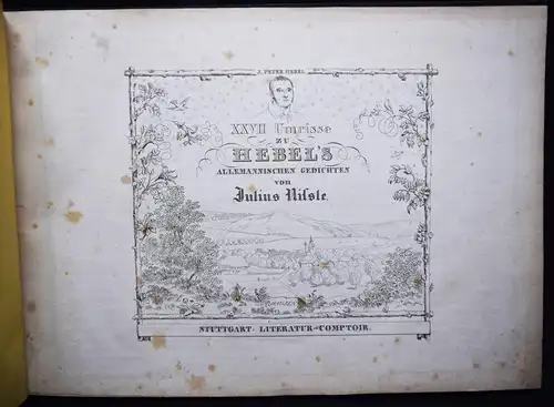 Nisle, XXVII Umrisse zu Hebel’s Allemannischen Gedichten 1837 - Hebel