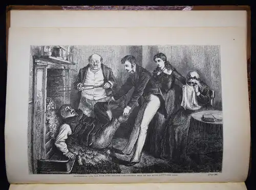 Dickens, Works - 1873-1887 - ORIGINAL-VERLAGS-EINBÄNDE - HALBLEDER