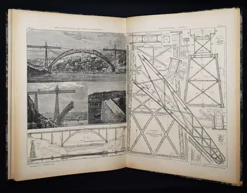 Leber, Das Eisenbahnwesen in Frankreich... 1880 EISENBAHN FRANKREICH BRÜCKENBAU