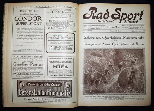 Rad-Sport, illustriert. – Cycle-Moto, V. Jahrgang 1926 RADSPORT SCHWEIZ FAHRRAD