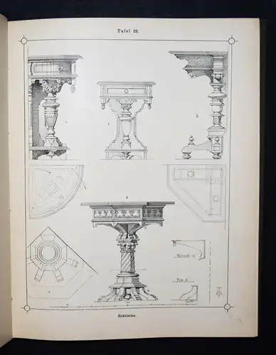 Krauth, Die gesamte Möbelschreinerei 1898 HOLZBEARBEITUNG SCHREINEREI TISCHLER