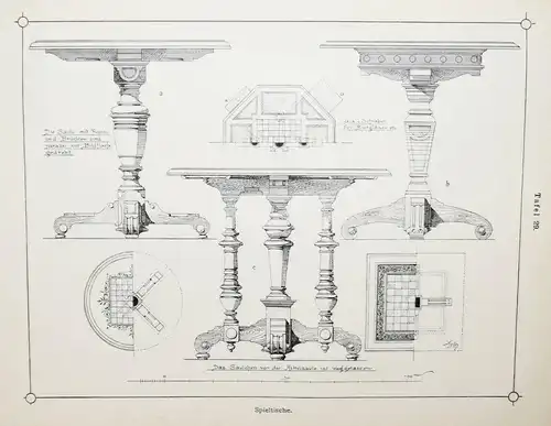 Krauth, Die gesamte Möbelschreinerei 1898 HOLZBEARBEITUNG SCHREINEREI TISCHLER