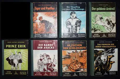 Dalens, Der goldene Armreif - Alsatia 1948 DIE SPURBÜCHER. 7 BÄNDE 