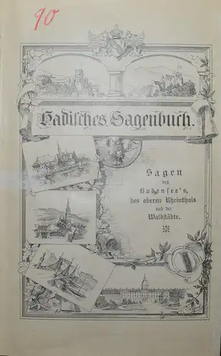 BADER U.A., BADISCHES SAGENBUCH BADENIA SAGEN 1898-1899