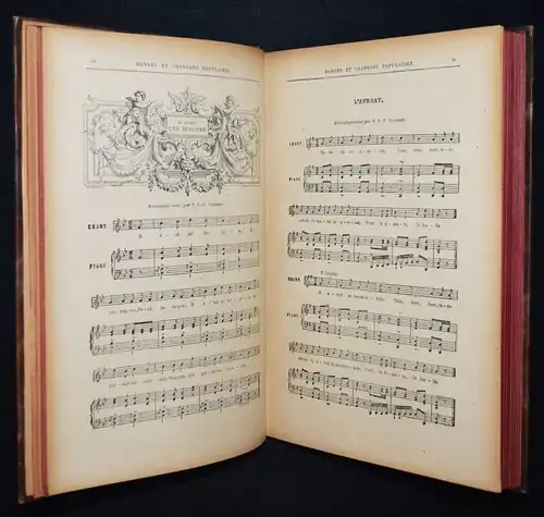 Verrimst, Rondes et chansons populaires illustrées ~ 1880 VOLKSLIEDER-SAMMLUNG