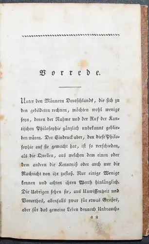 RÄTZE, KANTISCHE BLUMENLESE, 1814 - KANT