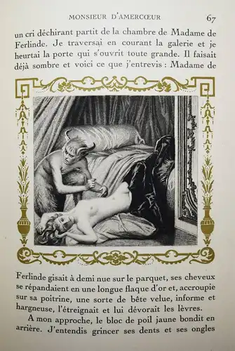 Regnier, Monsieur d’amercoeur. Compostions de MAURICE RAY  1/350 EROTIC Beraldi