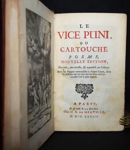 Grandval, Le vice puni, ou Cartouche -Merville 1728 VOLEURS RÄUBER ROBBER GANGS