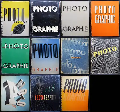 Peignot, Photographie - 11 Volumes Arts et metiers graphiques 1930-1940 et 1947