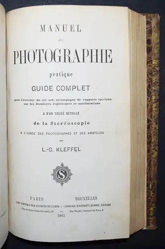 La Blanchere, Monographie du stereoscope et..1861 STEREOPHOTOGRAPHIE STEREOSCOPE