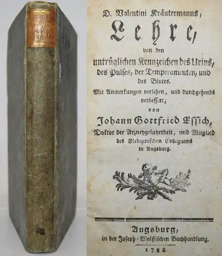 Kräutermann, Lehre von den untrüglichen Kennzeichen des Urins 1788 SÄFTELEHRE