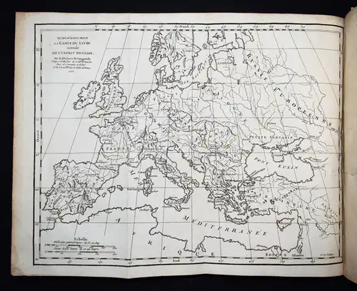 Montesquieu, Oeuvres - 1758 - Rare édition in-quarto