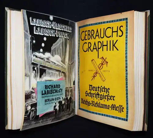 WERBUNG REKLAME-ZEITSCHRIFT PLAKATKUNST Frenzel, Gebrauchsgraphik 1924
