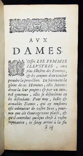 Scudéry, Les femmes illustres ou les Harangues heroiques 1665 BIOGRAPHIE FRAUEN