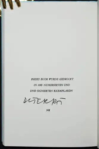 MIT WIDMUNG von Dieter Roth -  Scheisse - NACHDRUCK 1982