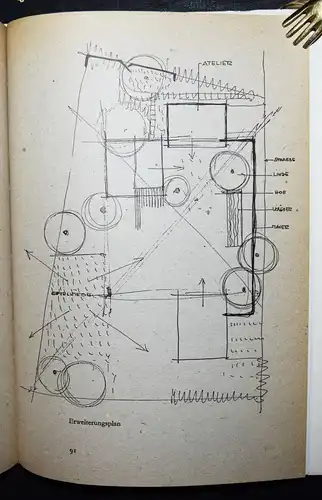 Schwarz, Tagebuch mit einem Haus - SIGNIERT - Erstausgabe 1956 - SCHWEIZ