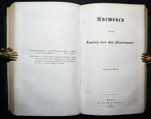 Hormayr, Anemonen aus dem Tagebuch eines alten Pilgersmannes 1845 ÖSTERREICH