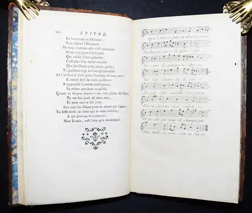 Rozoi, Les Sens. Poème en six chants 1767 - EROTIK EROTICA Schöner Ledereinband