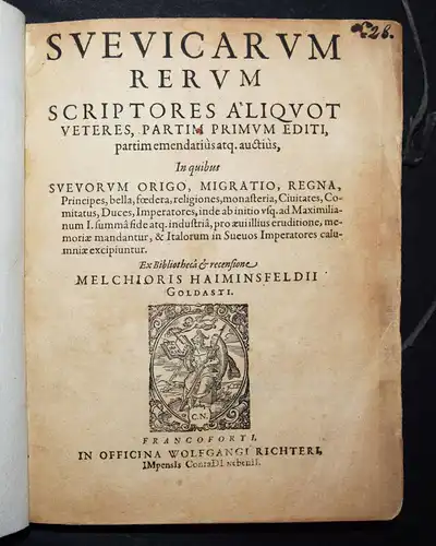 G. v. Haiminsfeld, Svevicarvm rervm scriptores 1605 ALEMANNEN SCHWABEN