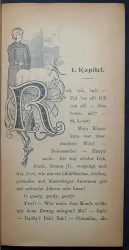 BERDAU, UNCLE SAM’S NICHTE - 1903 ERSTE AUSGABE TRIVIALLITERATUR MÄDCHENBÜCHER