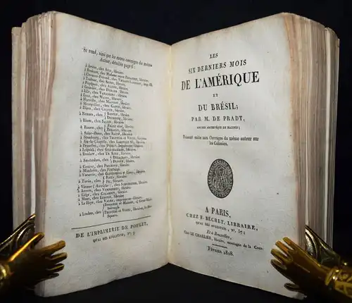 Pradt, l’Amerique Méridionale et du Bresil 1817 AMERICA BRAZIL AMERIKA BRASILIEN