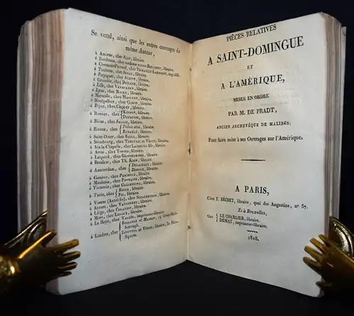 Pradt, l’Amerique Méridionale et du Bresil 1817 AMERICA BRAZIL AMERIKA BRASILIEN