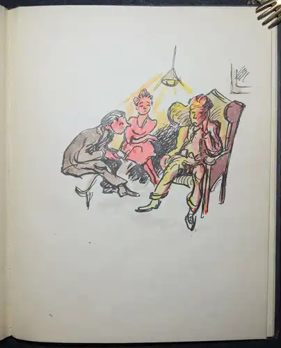 Original-Zeichnungen - Aquarelle -  1922 - Fritz Schweizer, Freundschaften -