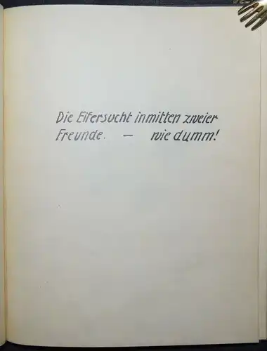 Original-Zeichnungen - Aquarelle -  1922 - Fritz Schweizer, Freundschaften -