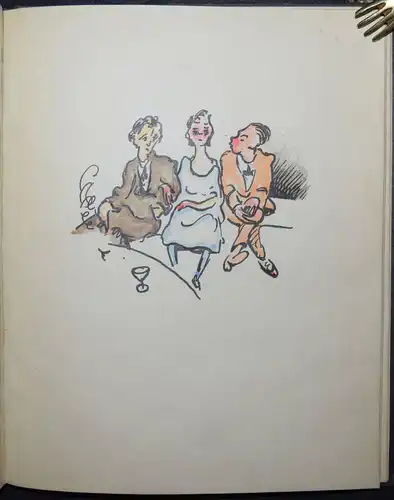 Original-Zeichnungen - Aquarelle -  1922 - Fritz Schweizer, Freundschaften -