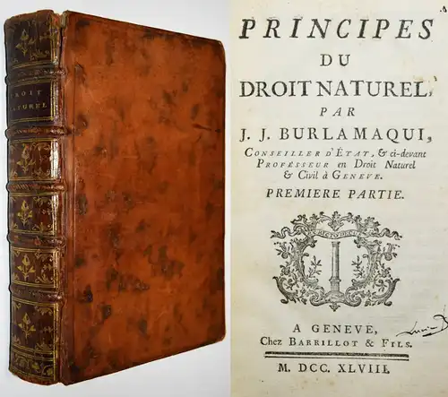 Burlamaqui, Elemens du droit naturel - 1748 - NATURRECHT