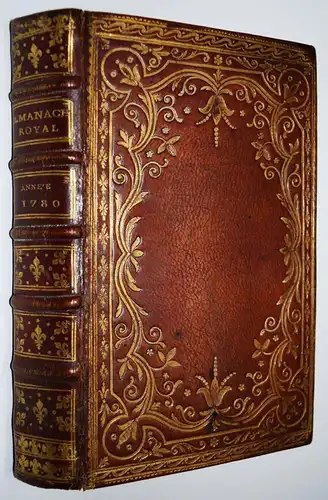 PRACHTVOLLER BAROCK-MAROQUIN-LEDEREINBAND 1779 - ALMANACH