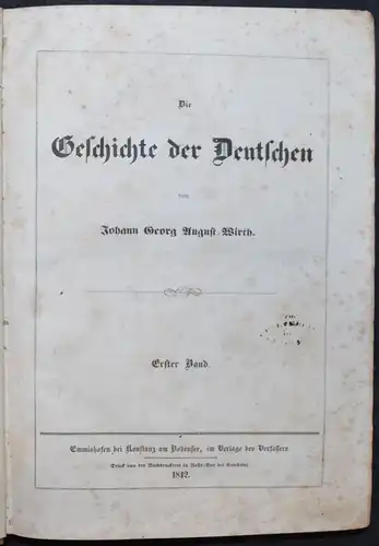 Wirth - Die Geschichte der Deutschen 1842 - Deutschland