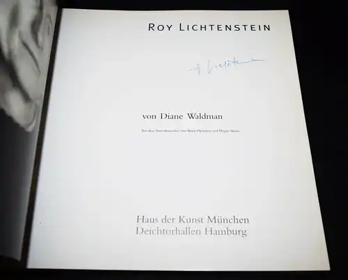 Waldman, Roy Lichtenstein - die Retrospektive SIGNED - and Original-Photography