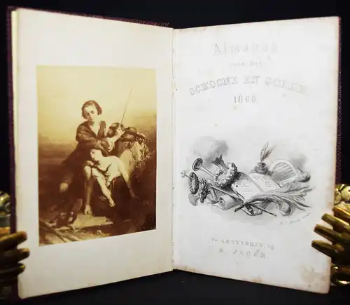 ALMANACH– Almanak voor het schoone en goede 1860 ORIGINAL-PHOTOGRAPHIE