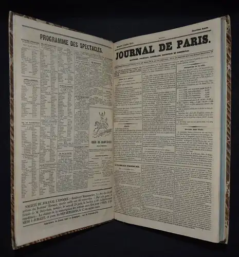 Journal de Paris. Thiboust 1848 REVOLUTION JOURNALISMUS ZEITUNGSWESEN