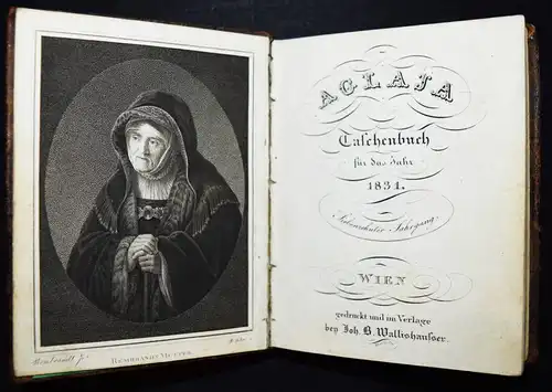 Almanach – Schreyvogel, Aglaja - 1830 - TASACHENBUCH - KALENDER