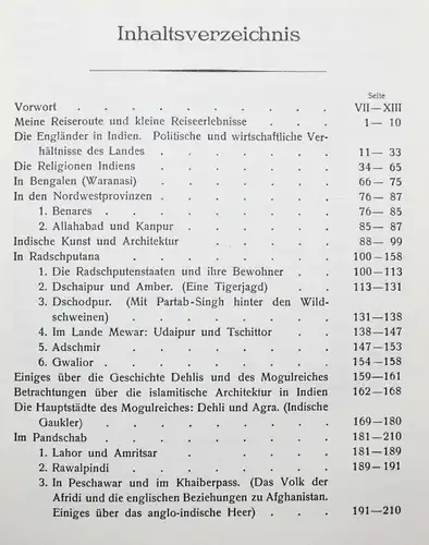 Rupprecht. Reiseerinnerungen aus Indien 1922 ERSTE AUSGABE Reisebeschreibung