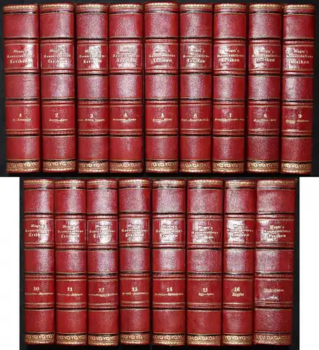 Meyer, Neues Konversations-Lexikon - 1861-1868 + Tafelband - Meyer's