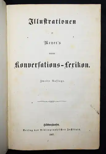 Meyer, Neues Konversations-Lexikon - 1861-1868 + Tafelband - Meyer's