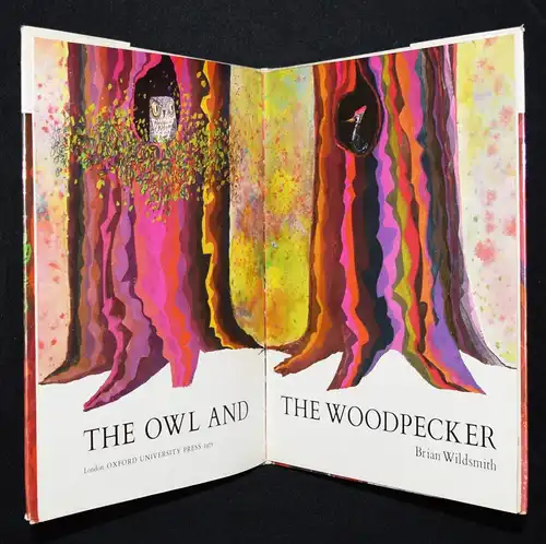 Wildsmith, The owl and the woodpecker.  Atlantis 1971 FIRST EDITION ANIMALS