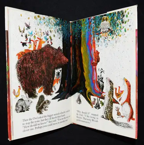 Wildsmith, The owl and the woodpecker.  Atlantis 1971 FIRST EDITION ANIMALS