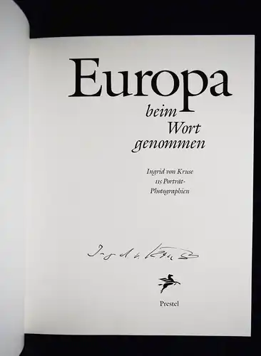 Astrid Lindgren - BRIEF an Ingrid Kruse + Europa beim Wort genommen SIGNIERT