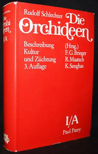 Schlechter, Die Orchideen, I/A - Parey 1992 - 348958922X BOTANIK BLUMEN GARTEN