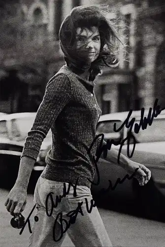 Kennedy Onassis, Original-Photographie Silbergelatine New York 1971 SIGNIERT