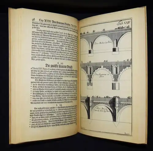 Leupold, Theatrum Pontificale oder: Schauplatz FAKSIMILE BRÜCKENBAU WASSERBAU