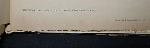 Bresslern-Roth, Kampf. Original-Farblinolschnitt